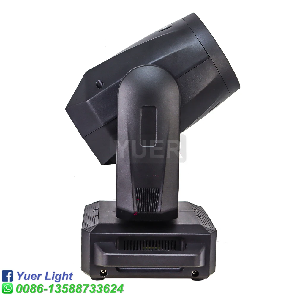 4 ชิ้น 200 วัตต์ LED แหวน Beam Spot Moving Head Light 18 หมุนปริซึม Rainbow Effect DMX512 Disco Party Club Stage ไฟ