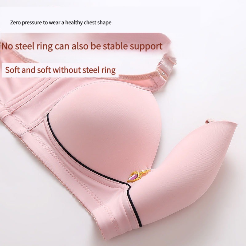 Novo copo fino não magnético brilhante gordura mm sutiã tamanho grande sem underwire confortável respirável reunido roupa interior feminina