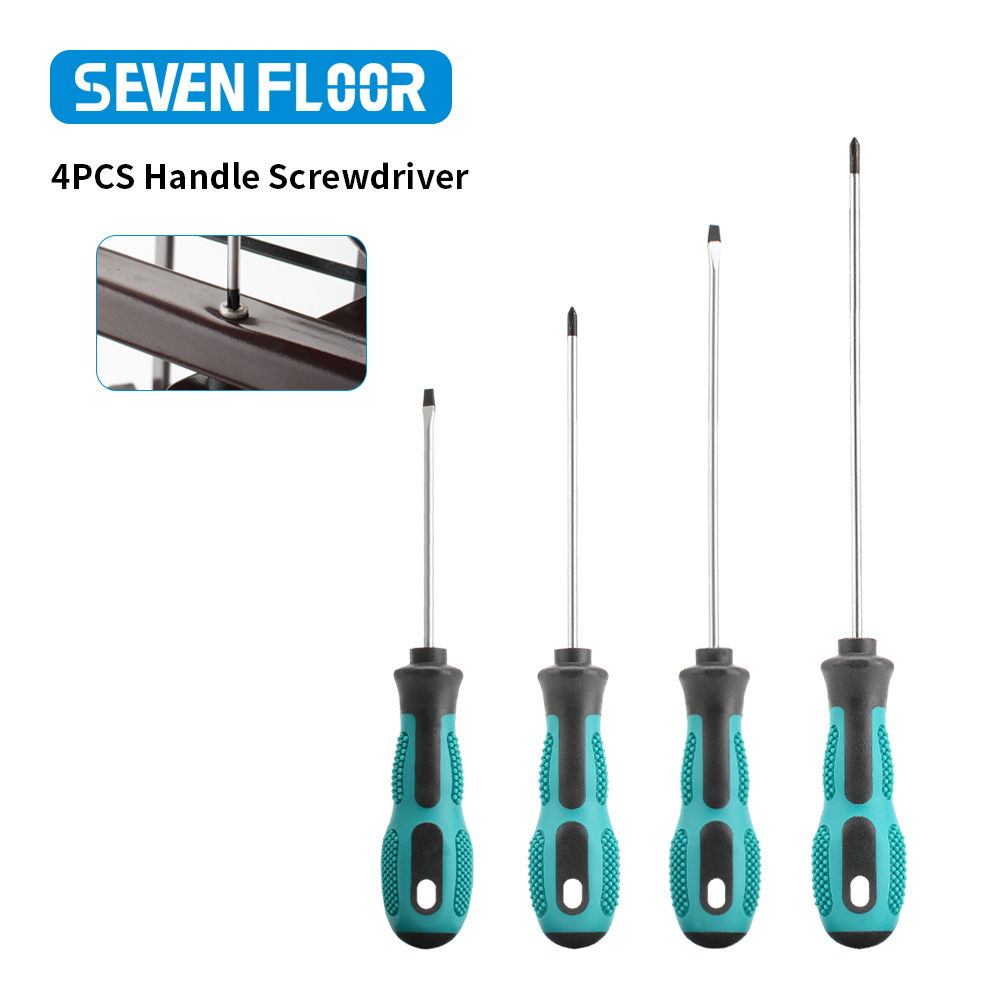 4pcs Multipurpose Handle Screwdrivers Set PH/SL Electrician Insulated Security Repair Hand Tools  Cross/Straight Type Kit