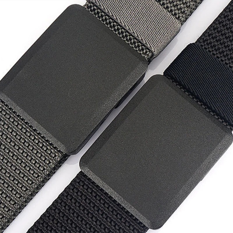 2PCS Men's Tactical Belt High Quality Nylon Canvas Quick Release Belt for Outdoor Hunting Camping Hiking Training