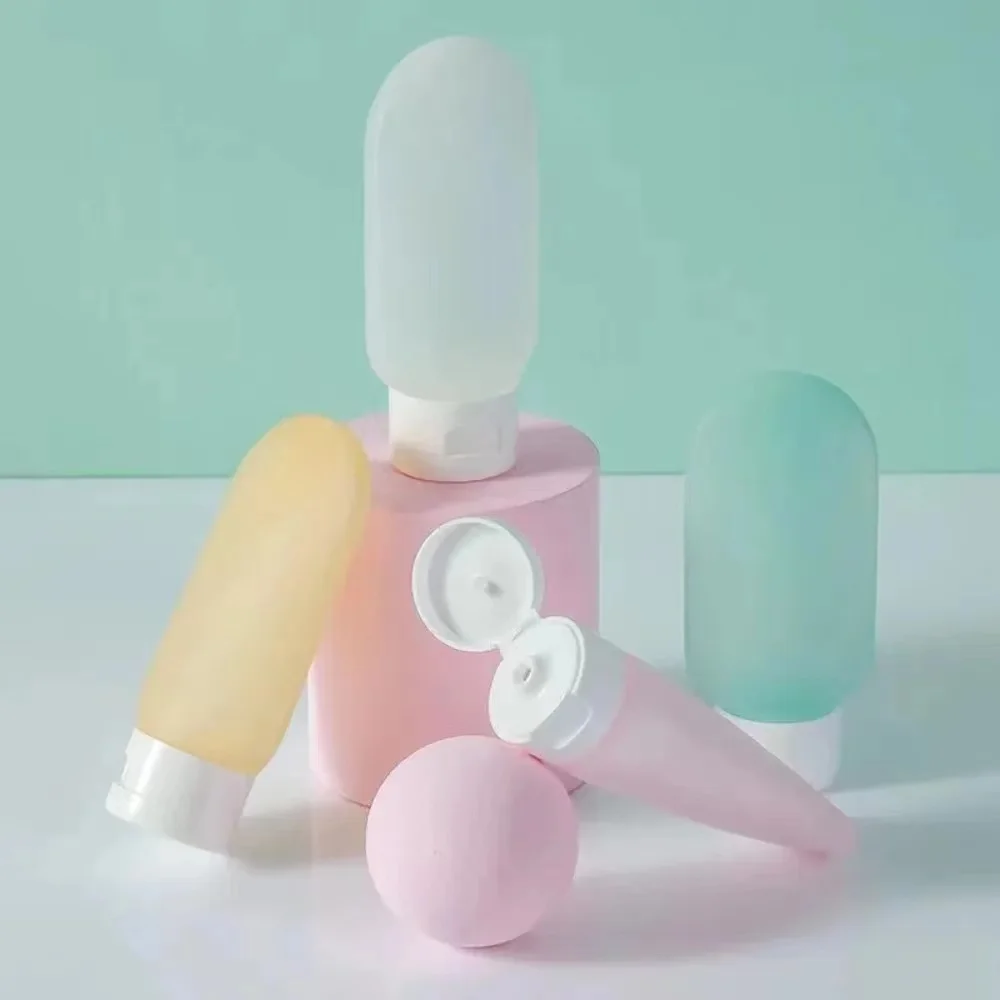 3/4 개/대 30/60/100ml 소프트 로션 리필 용 병 휴대용 여행 샴푸 병 빈 컨테이너 짜기 튜브 빈 병