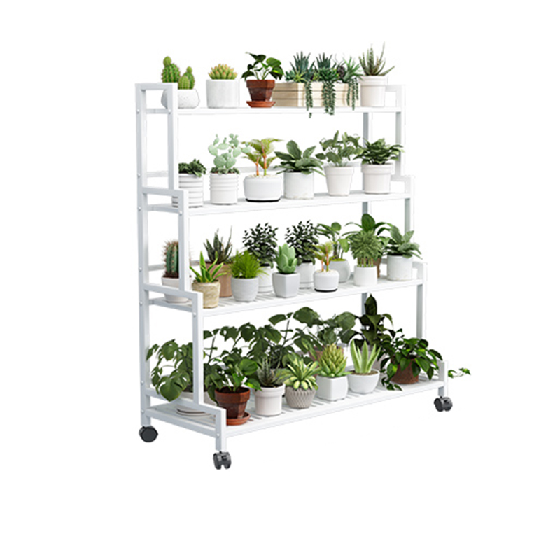 Plant Stand Flower Stand 3/4 Tier Flower Shelf Planter Rack Storage Organizer Display Indoor Garden Balcony Floor-standing Rack