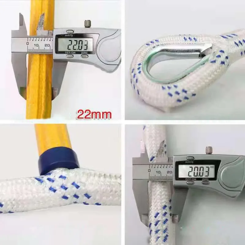 Emergency Escape Ladder Rope Portable Fast To Deploy Flame Resistant