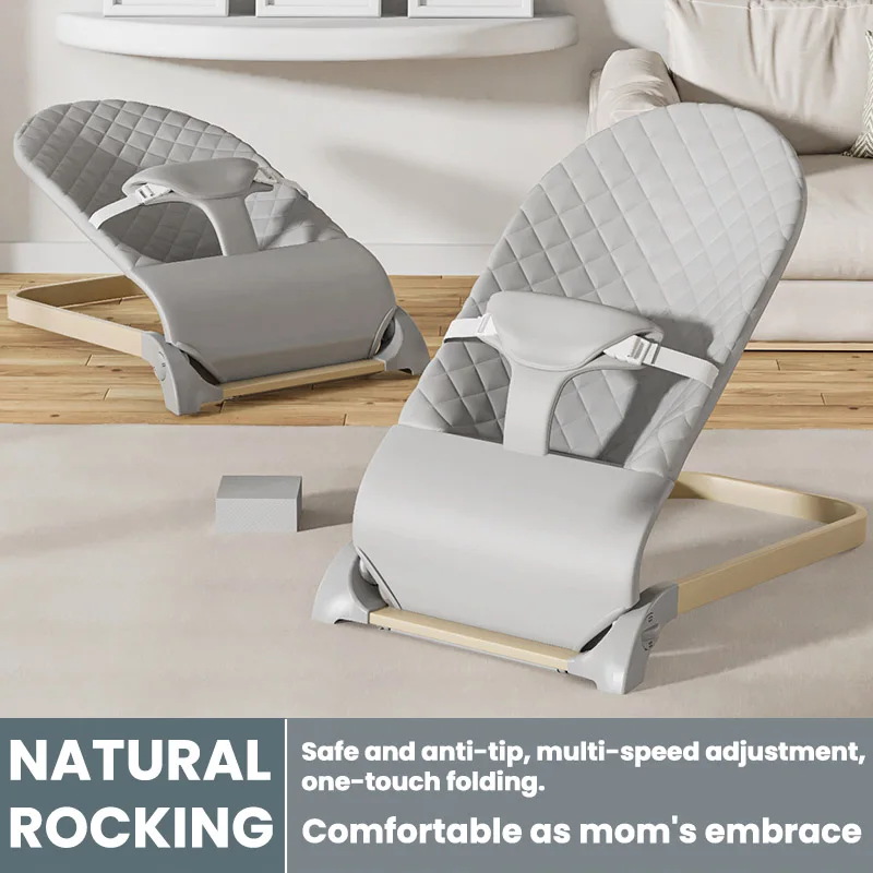 Bouncer para bebês, assento portátil para bebês, assento bouncer para bebês com múltiplas posições ajustáveis, cabe em recém-nascidos para crianças pequenas