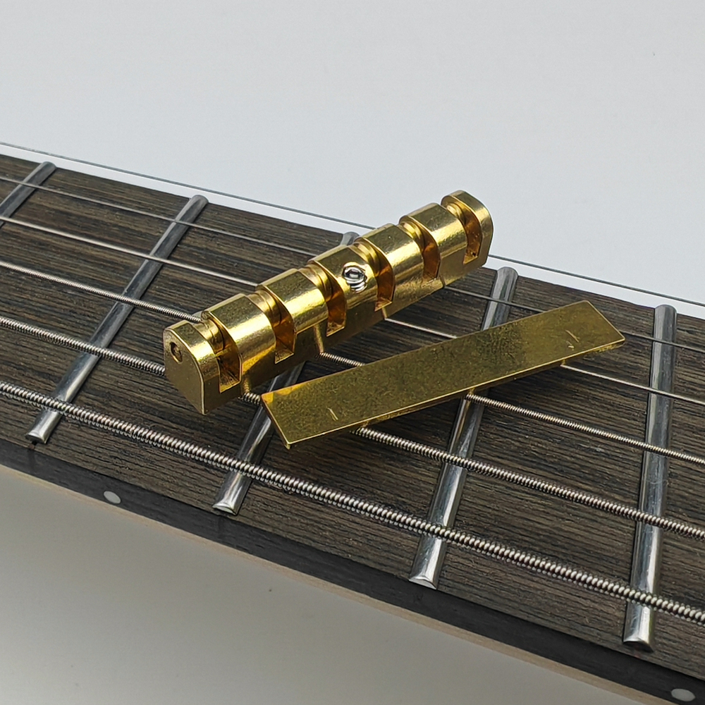 Guyker Reemplazo de tuerca de guitarra con rodillo de latón de 42 mm/43 mm de altura ajustable Compatible con guitarras eléctricas estilo Les Paul LP SG