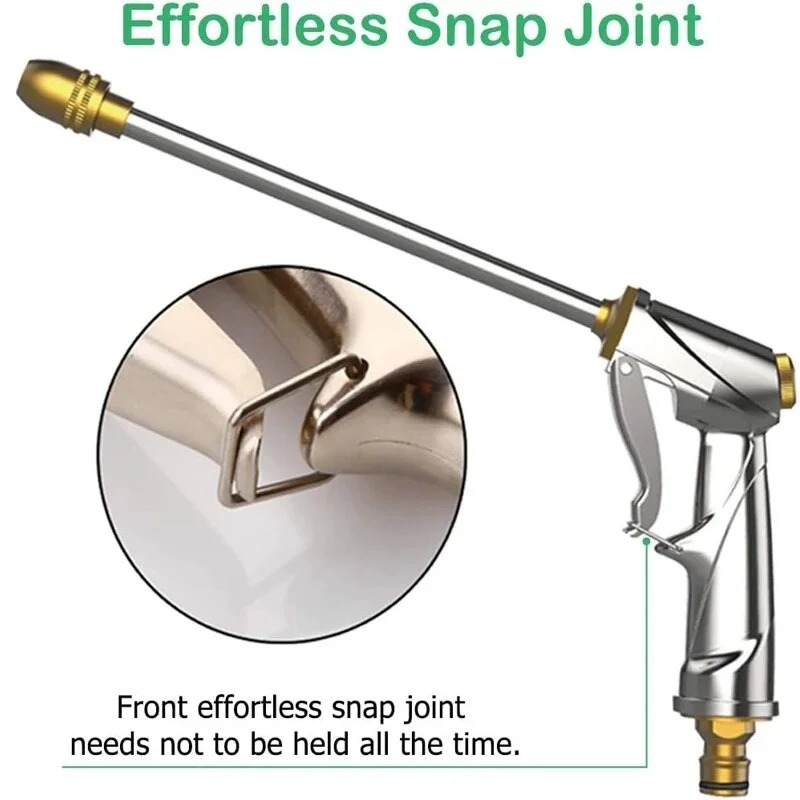 Garden Sprayer High Pressure Water Hose Nozzle Adjustable Spray Gun For Watering Plant