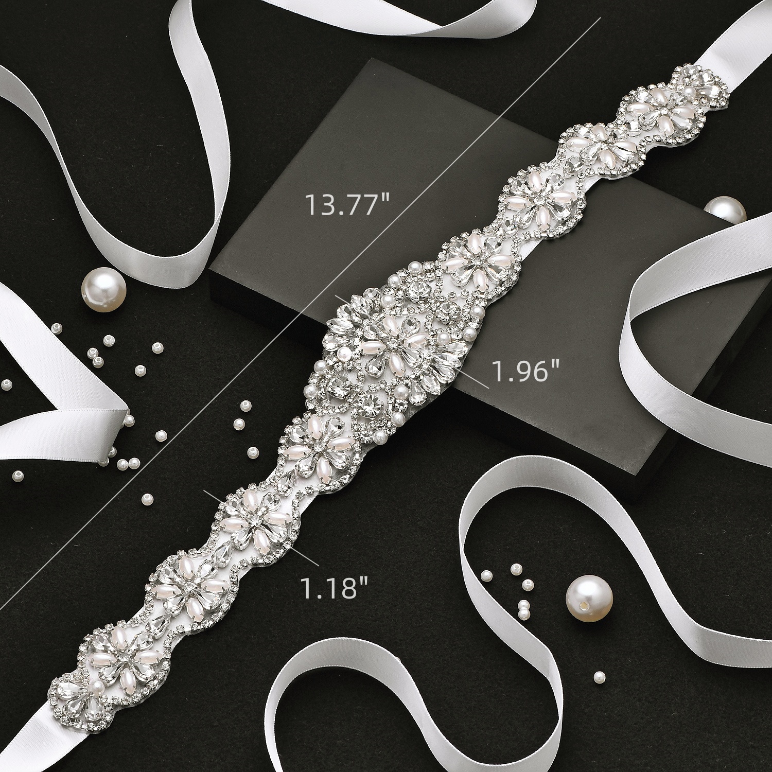 (1 peça) cinto de noiva com strass, cinto de vestido de casamento com faixa de cristal para acessórios de vestido de casamento wdd1043