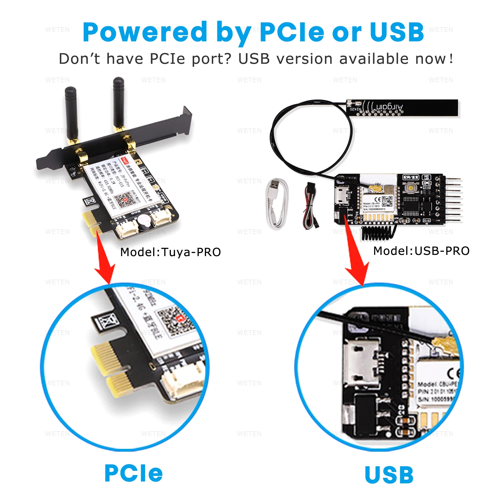 Tuya eWeLink Wifi Zigbee Computer Power Reset Schalter USB PCIe Karte Fernbedienung für PC Desktop-Computer für Alexa Google Hause