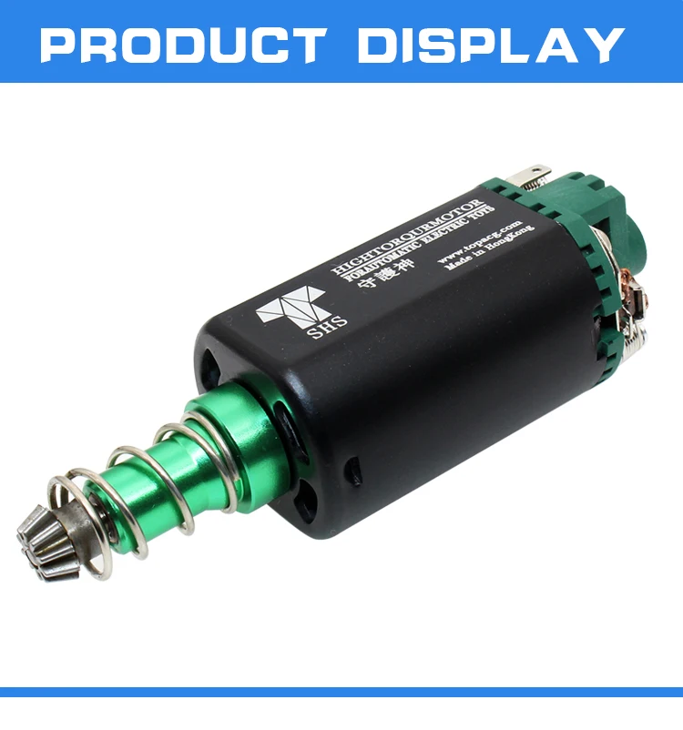 38000rpm SHS AEG Motor High Torqub Motor 11.1V 38000 Twist Type Speed Motor long Axle Airsoft M16/M4/MP5/G3/P90 AEG Motor