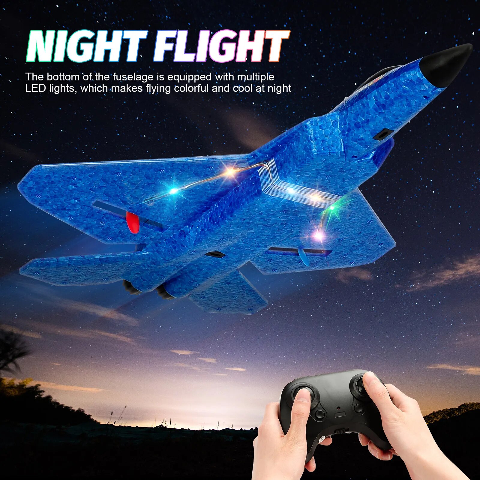 F22 raptor rc飛行機2.4g 2chリモコンフラインググライダーledライト付きeppフォーム飛行機おもちゃ子供用ギフト