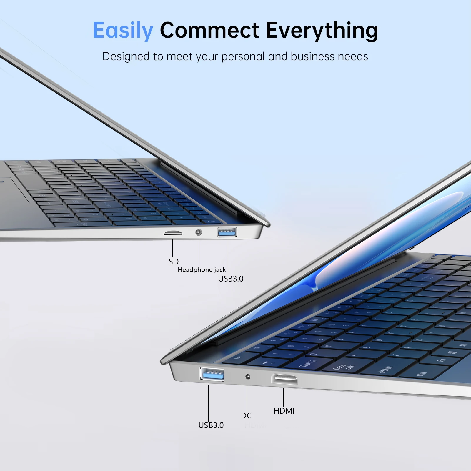 Laptop portatile da 15,6" 32 GB Ram DDR4 1 TB 2 TB SSD Windows11 Notebook Pc Gamer Intel N5095 Computer da ufficio con impronta digitale retroilluminata