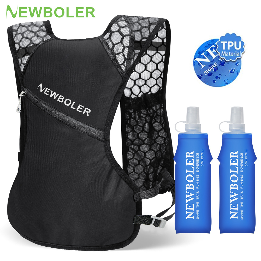 NEWBOLER Outdoor Trail Running Rugzak Ultralight Dames Heren Running Race Hydratatievest Hardlooptas voor marathonwandelingen