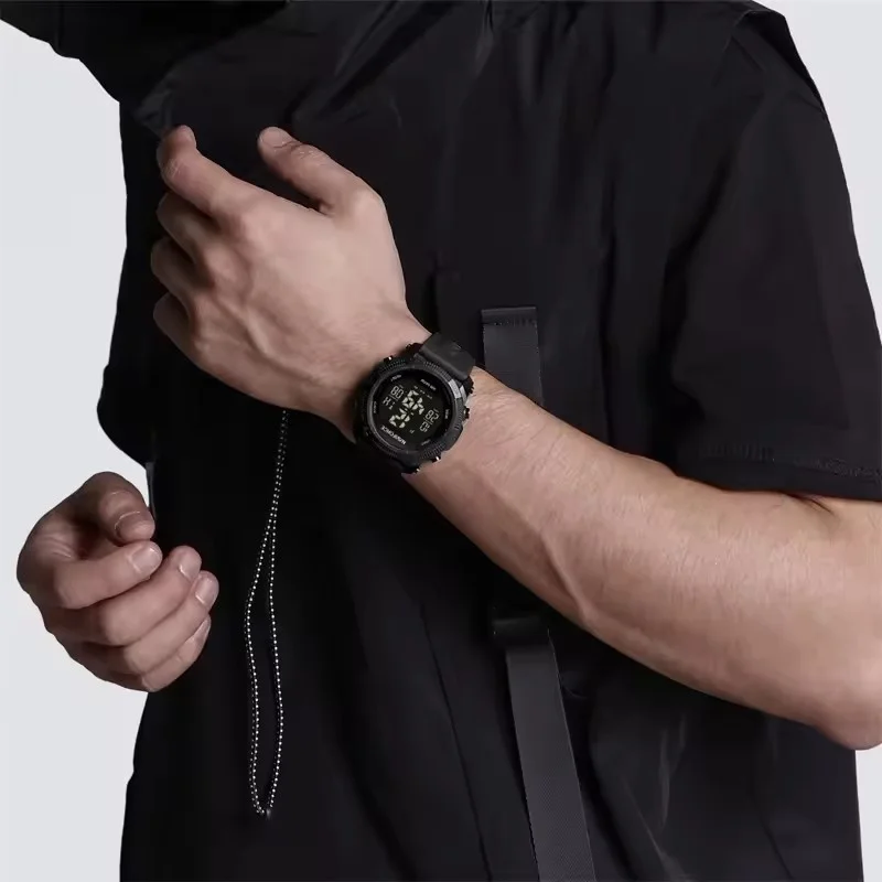 Naviforce 7104 esportes masculino lcd digital lazer data semana despertador à prova dwaterproof água pulseira de silicone relógio eletrônico électronique