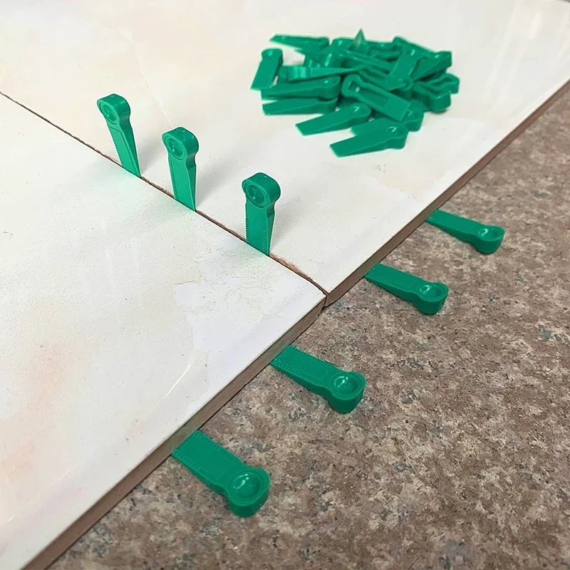 100PCS Reusable 6mm Plastic Tile Wedge Spacer Leveling Clip Floor Locator Wall Ceramic Tiling Laying Nivelador Construction Tool