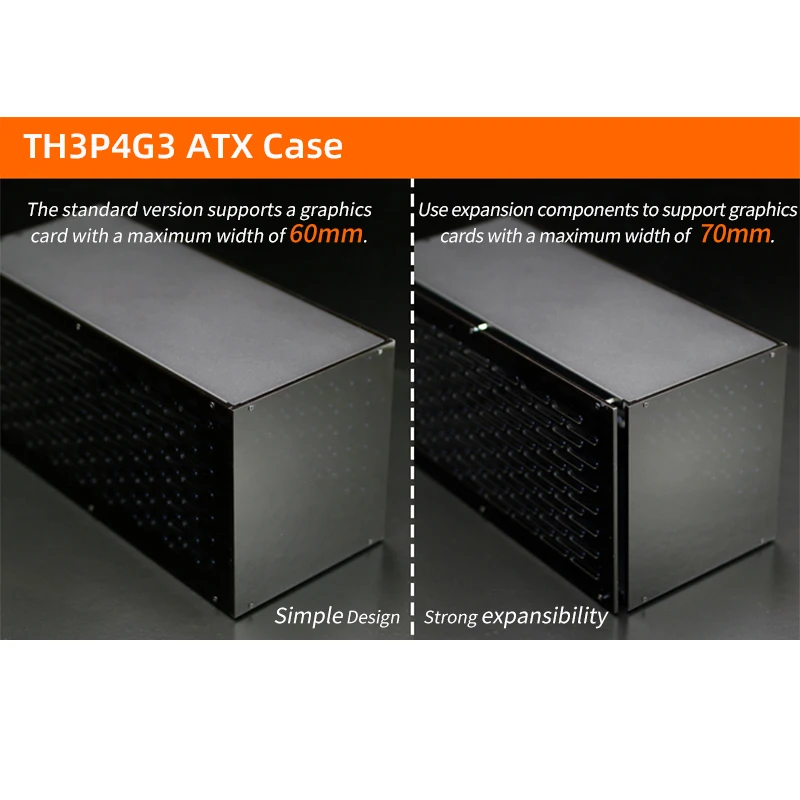 Funda para base GPU TH3P4G3 compatible con Thunderbolt y base OCuP4V2 para fuente de alimentación ATX SFX FlEX (1U)