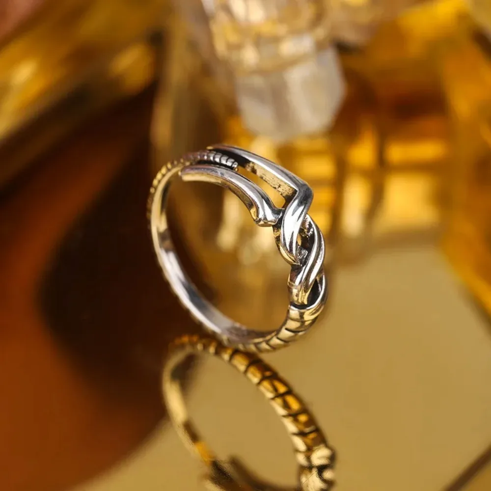 Anello retrò: adatto sia per uomini che per donne. Apertura regolabile. Anello di ruolo. Accessorio di moda. Regalo per souvenir. Cele