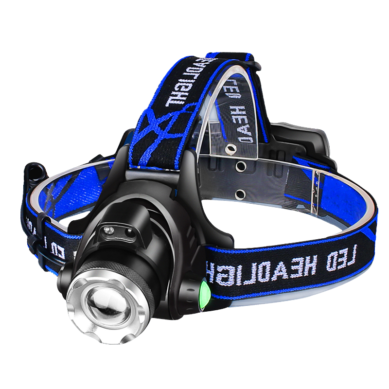 Powerful LED Headlamp Telescopic Zoomable Head Torch Outdoor Waterproof Rechargeable Fishing Camping Portable Headlight