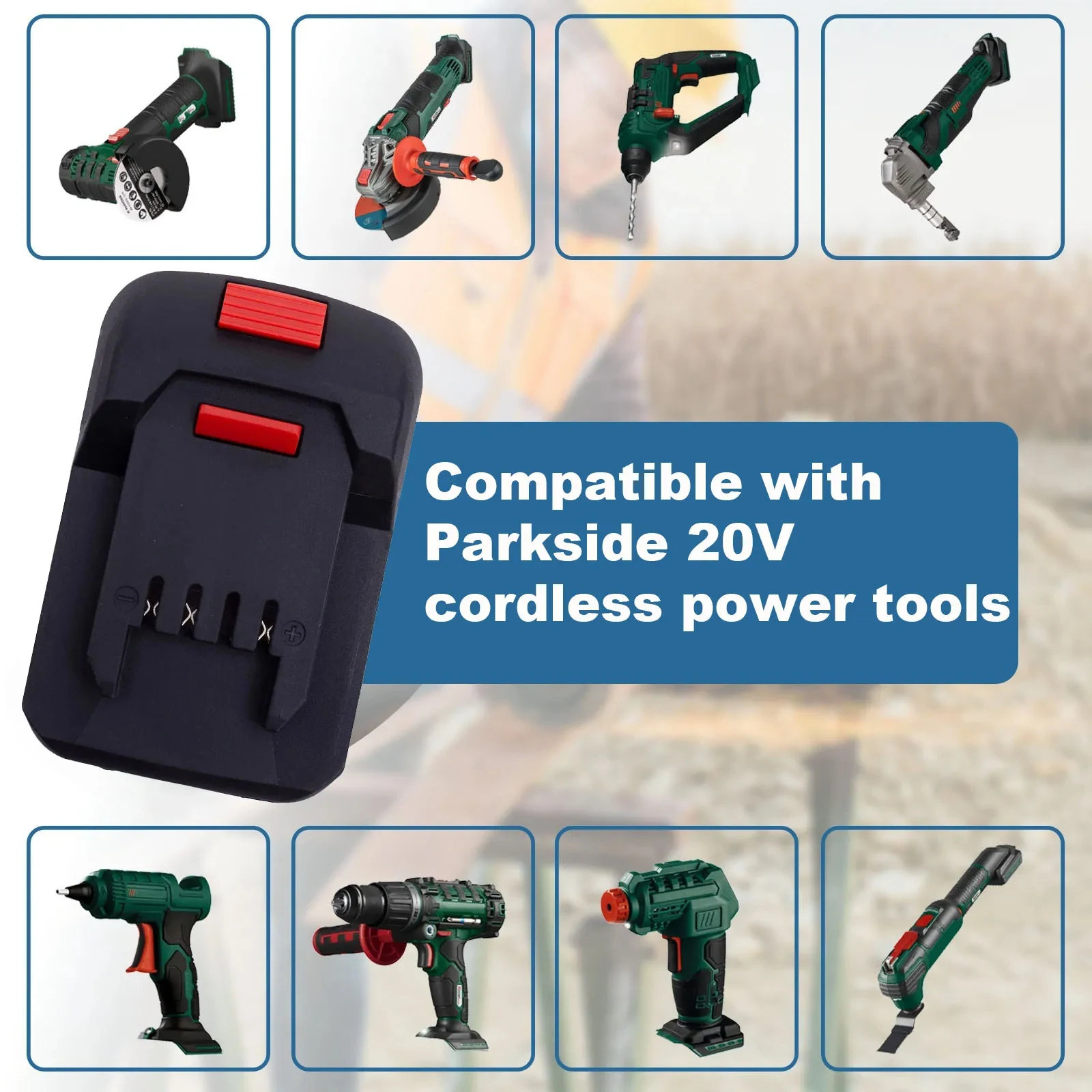 Elektrische Power Tool Adapter Konverter Batterie Adapter für Makita zu für Lidl Parkside X20V Li-Ion Batterie Adapter Power Tool