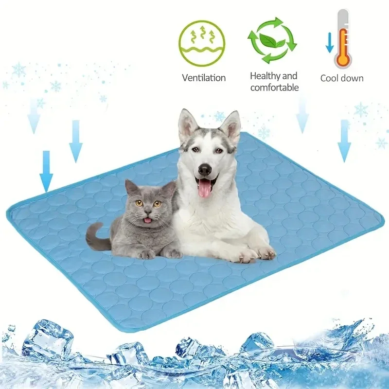 Tapete de resfriamento para cães de verão, cama fria extra grande para cães pequenos e grandes, acessórios para animais de estimação, cobertor durável para sofá, almofada de gelo