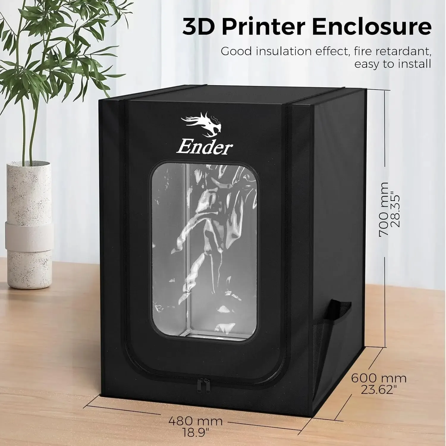 CREALITY Ender 3D Printer Enclosure Upgrade 720*600*480mm Good Insulation Effect Fire Retardant for Ender-3 Series