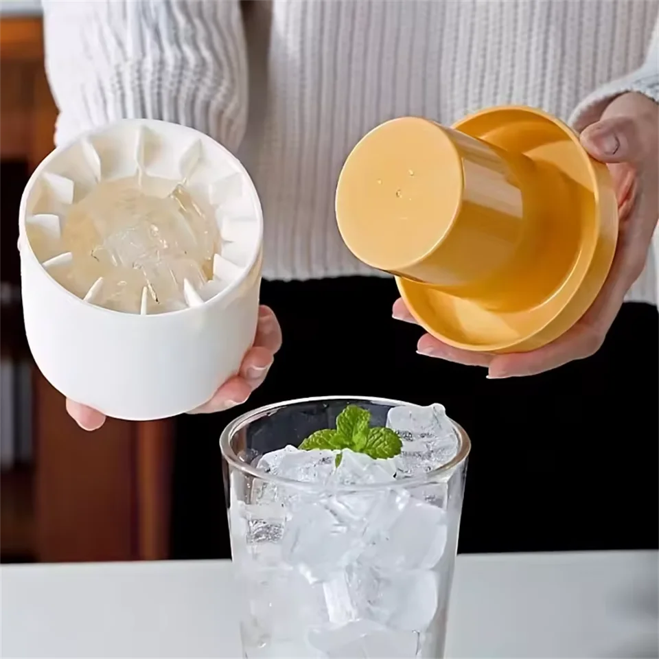 Cilindro de silicone de qualidade alimentar, treliça de gelo, molde para fazer gelo, amassar música, balde de gelo, caixa de armazenamento de gelo, copo de gelo, congelamento rápido