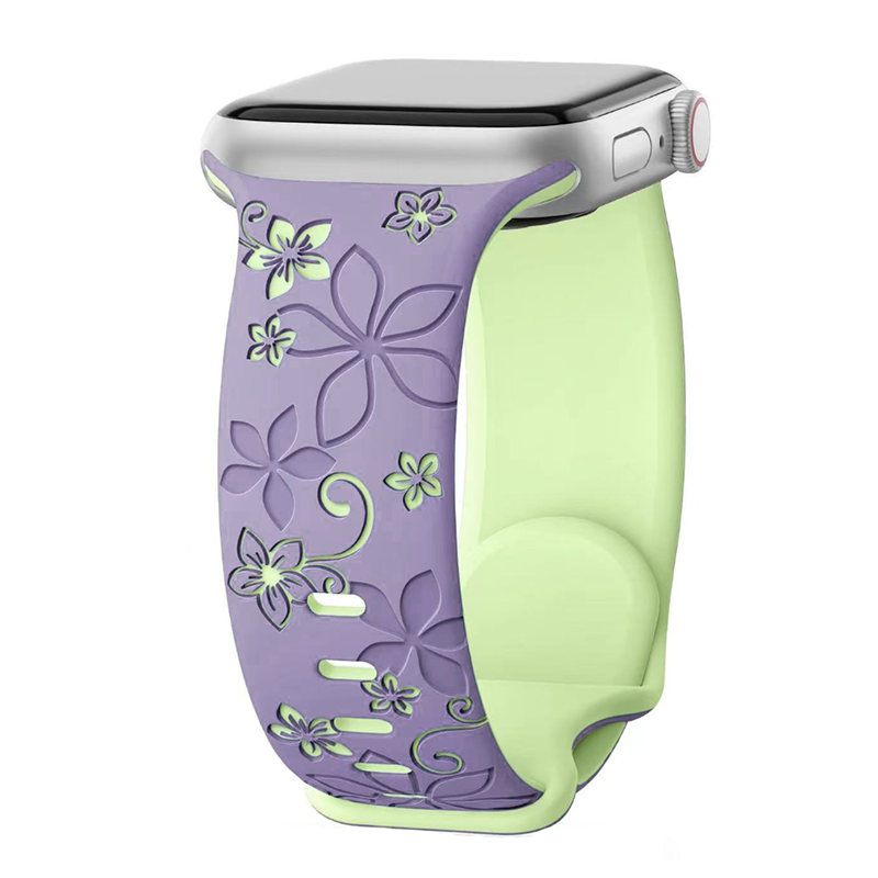 Engraved Strap For Apple Watch Women Band 40mm 44mm 42mm 49mm 45mm 46mm 38mm Bracelet For iWatch Series 10 9 7 se 6 5 4 8 Ultra