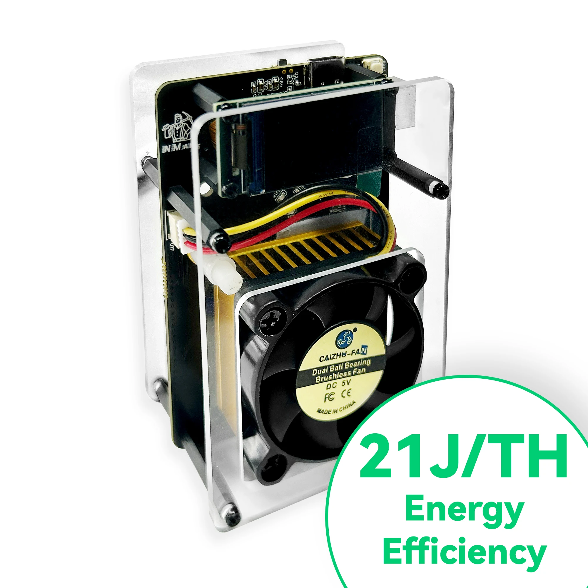 NMAxe Bitcoin NM Miner Official BM1366 ASIC Chip Solo Lottery bitaxe ultra 500G Fully Colorful Open-source Home Use low power