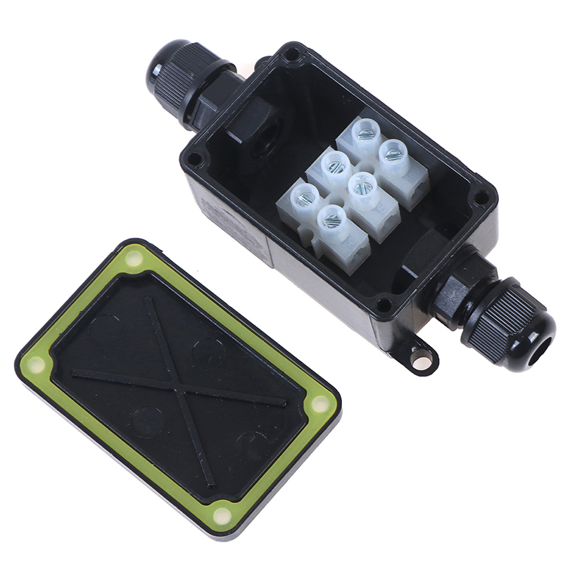 2 Way Outdoor Waterproof IP66 Electrical Cable Wire Connector Junction Box With Terminal 450V Junction Box for Led Light