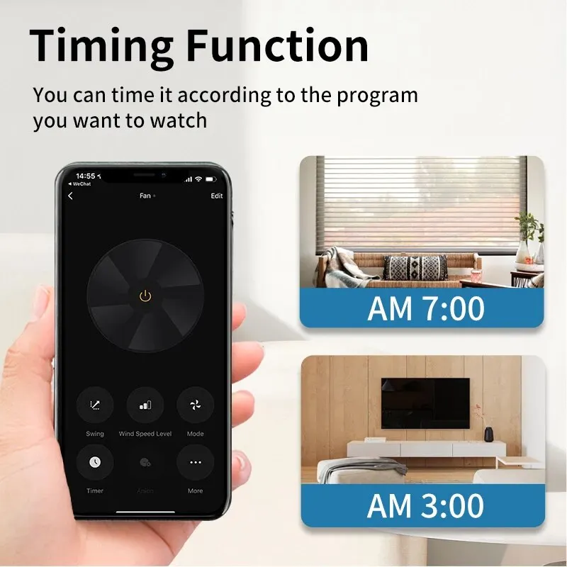 TNCE-Control remoto Universal para el hogar, dispositivo inteligente con WiFi, IR, infrarrojo, funciona con Alexa y Google Home