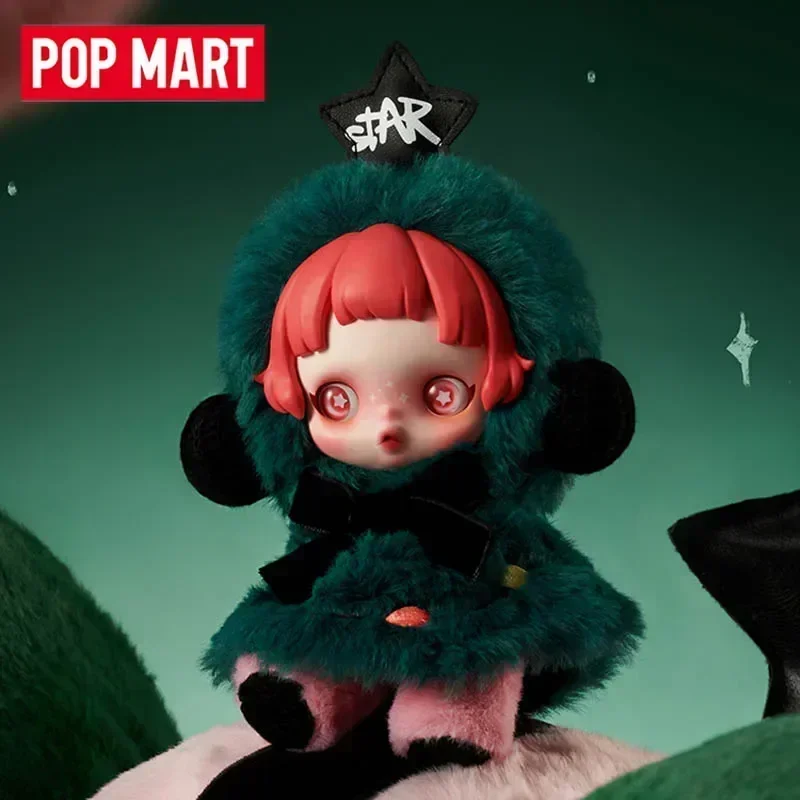 Pop mart crânio panda inverno sinfonia série caixa cega caixa mistério acho saco brinquedos boneca bonito anime figura ornamentos de mesa