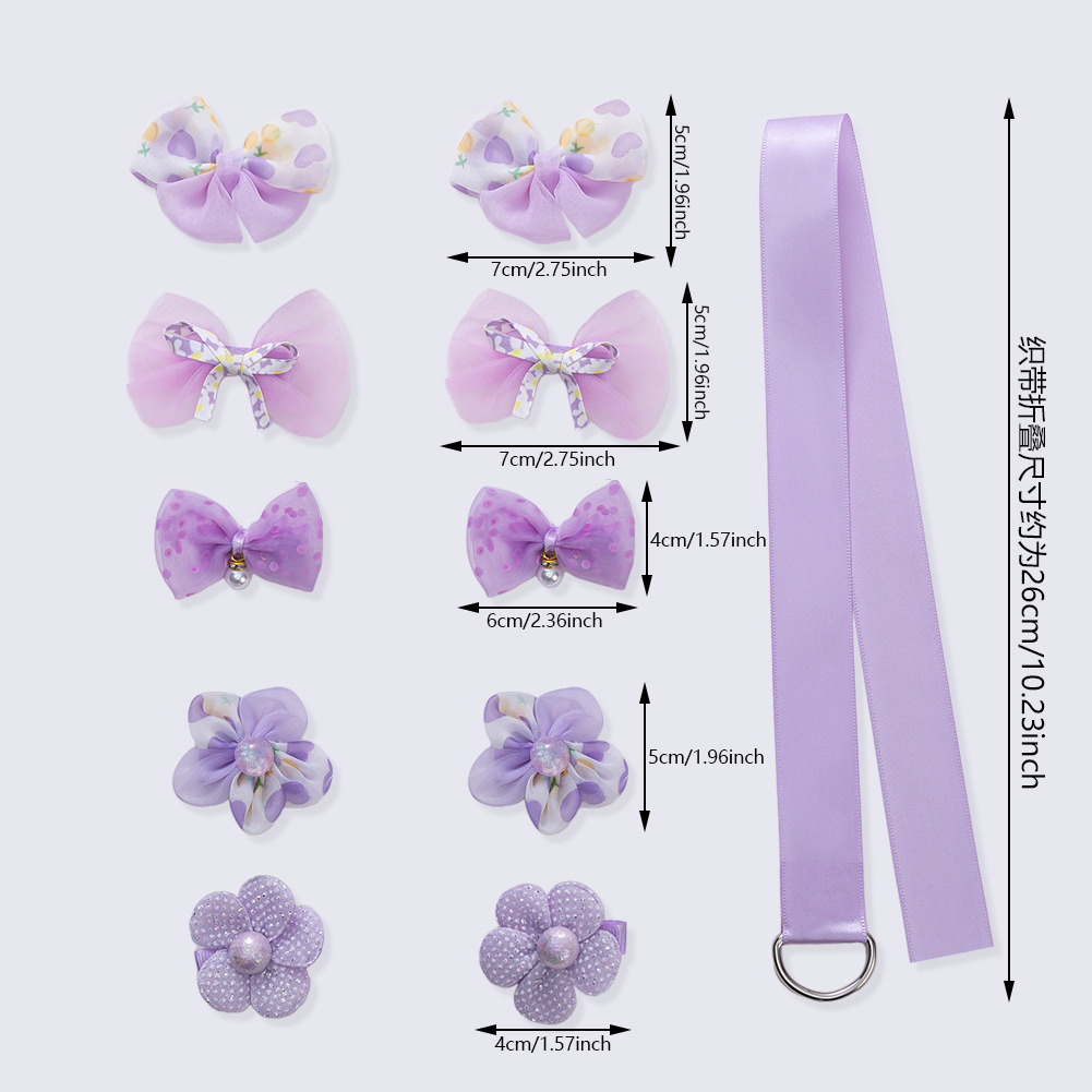 11 개/대 레이스 Orangza 헤어 클립 아기 소녀 반짝이 날개 Hairbows 보관 벨트 진주 꽃 머리핀 공주 바레트