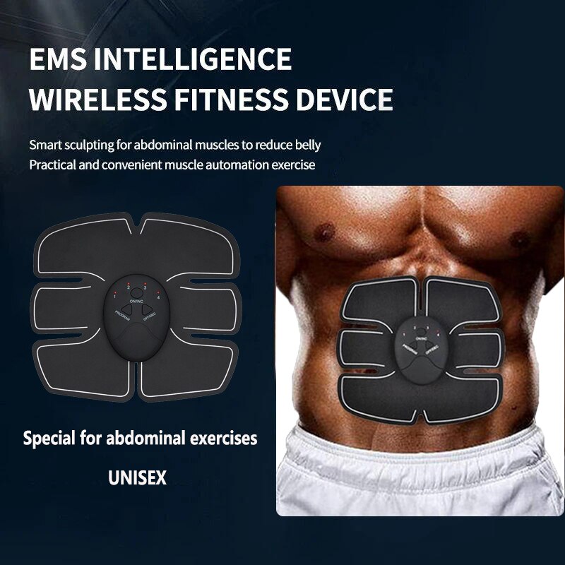 EMS-Instrumento de Fitness Abdominal Unisex, máquina para adelgazar el vientre, aparato muscular para personas perezosas, deportes al aire libre