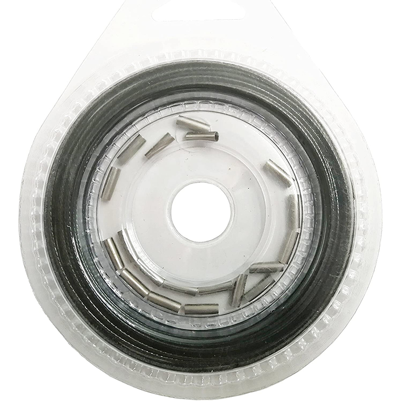 PRO BEROS Edelstahl-Angelschnur, 10 m, 7 Stränge, 10 lb-200 lb, spurlos, mit Nylon beschichtet, hochfester Köderführerdraht für Salzwasser