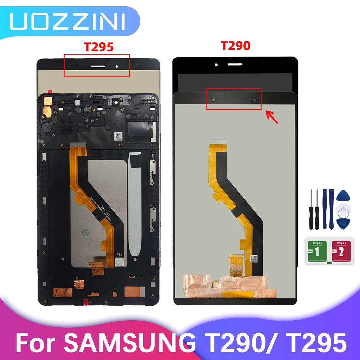 สําหรับ Samsung Galaxy Tab A 2019 SM-T290 SM-T295 T290 T295 LCD 8.0 จอแสดงผล Touch Screen Digitizer Assembly Replacement 100% ทดสอบ