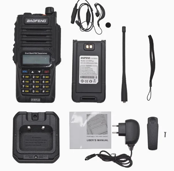 Baofeng UV-9R Plus Walkie Talkie Waterproof 8W UHF VHF Dual Band Ham CB Radio