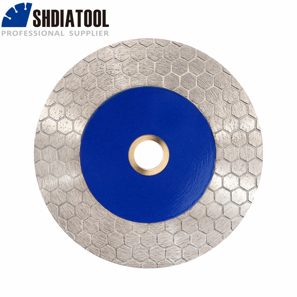 SHDIATOOL, 1 unidad, disco de molienda de corte de diamante de 105/115/125mm, doble cara, hexagonal, granito, cerámica, mármol, amoladora angular, placa de azulejo de corte