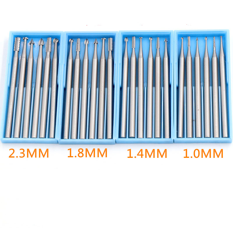 6 pz/set 2.35 manico taglierina per incisione in acciaio al tungsteno cavo elettrico nuova filettatrice 204 taglio per intaglio del nucleo di oliva 1.0-2.3mm