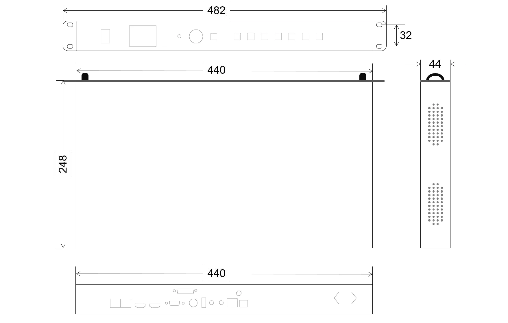 Video Processor HD-VP210H Only Suitable For LED Display Screens With Huidu Receiving Cards Led Wall Video