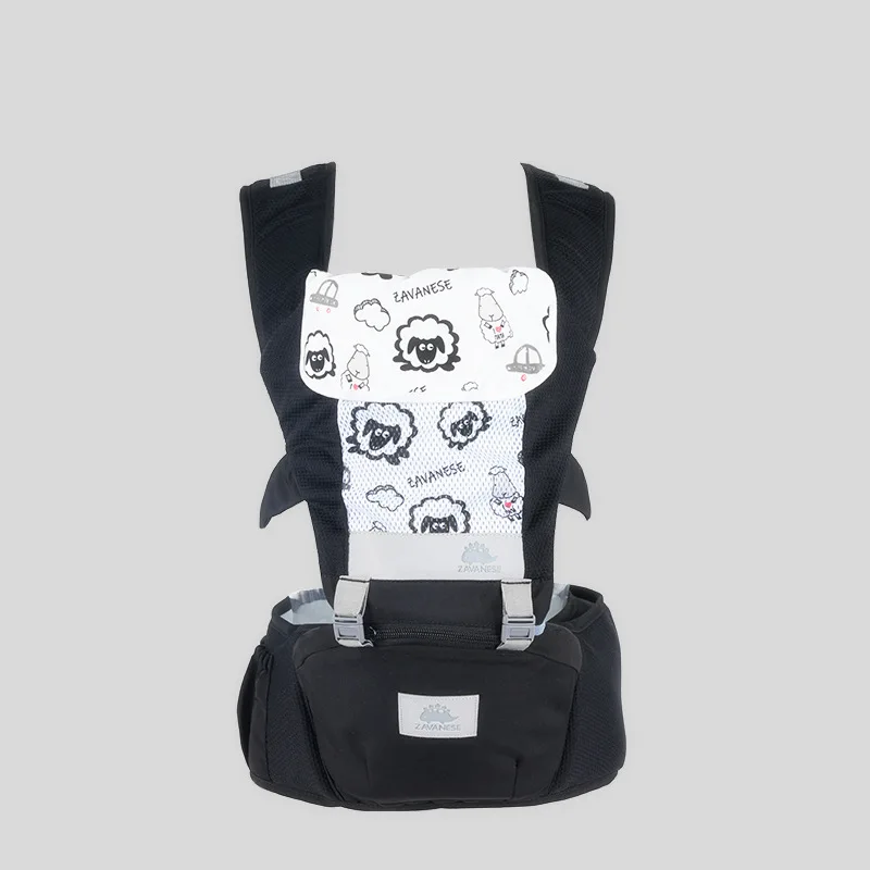 Mochila ergonômica para carregar bebês de 0 a 48 meses, com assento quadril para recém-nascidos, multifuncional, envoltório para cintura, canguru