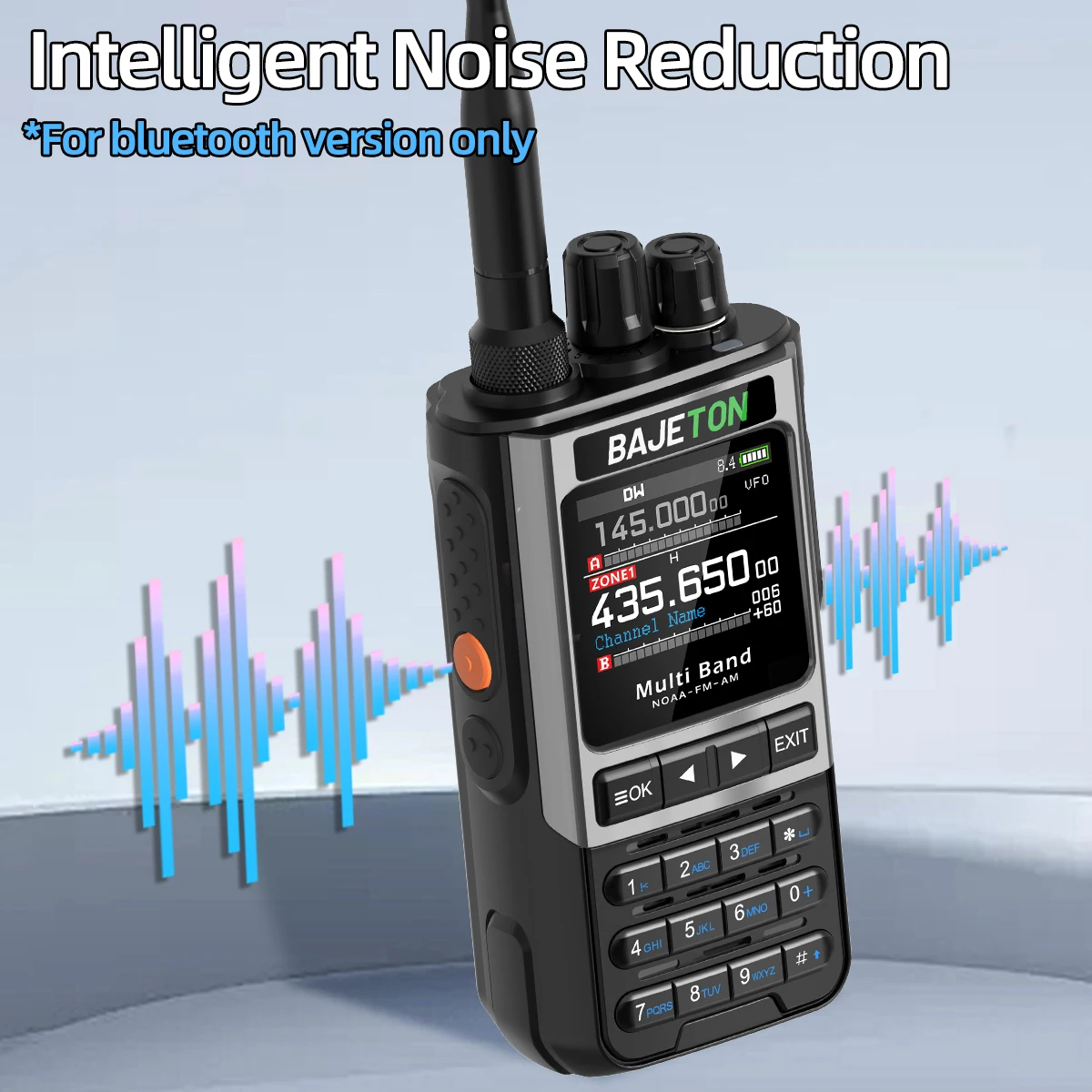 BAJETON BJ-8300 Walkie Talkie SW AM SSB CB Receive Wireless Bluetooth Phone Programming Station NOAA Two Way Radio RT-950PRO