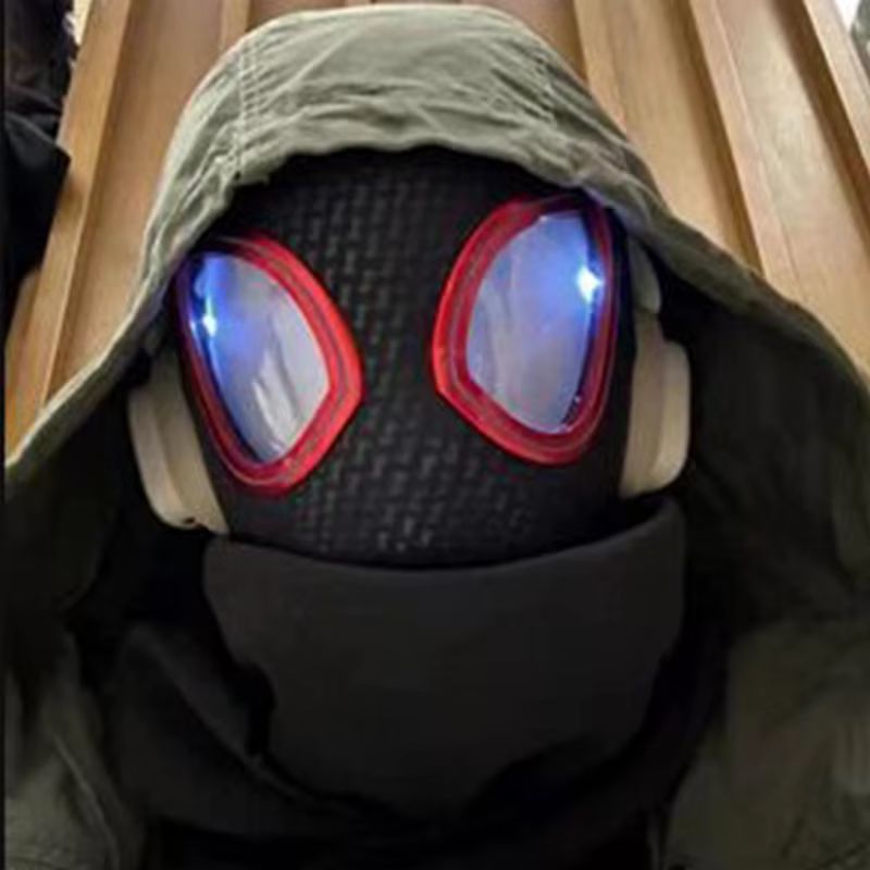 Marvel Mascara Miles Spiderman Kopfbedeckung Cosplay Moving Eyes Elektronische Maske Spider Man 1:1 Fernbedienung Spielzeug Für Erwachsene Geschenk