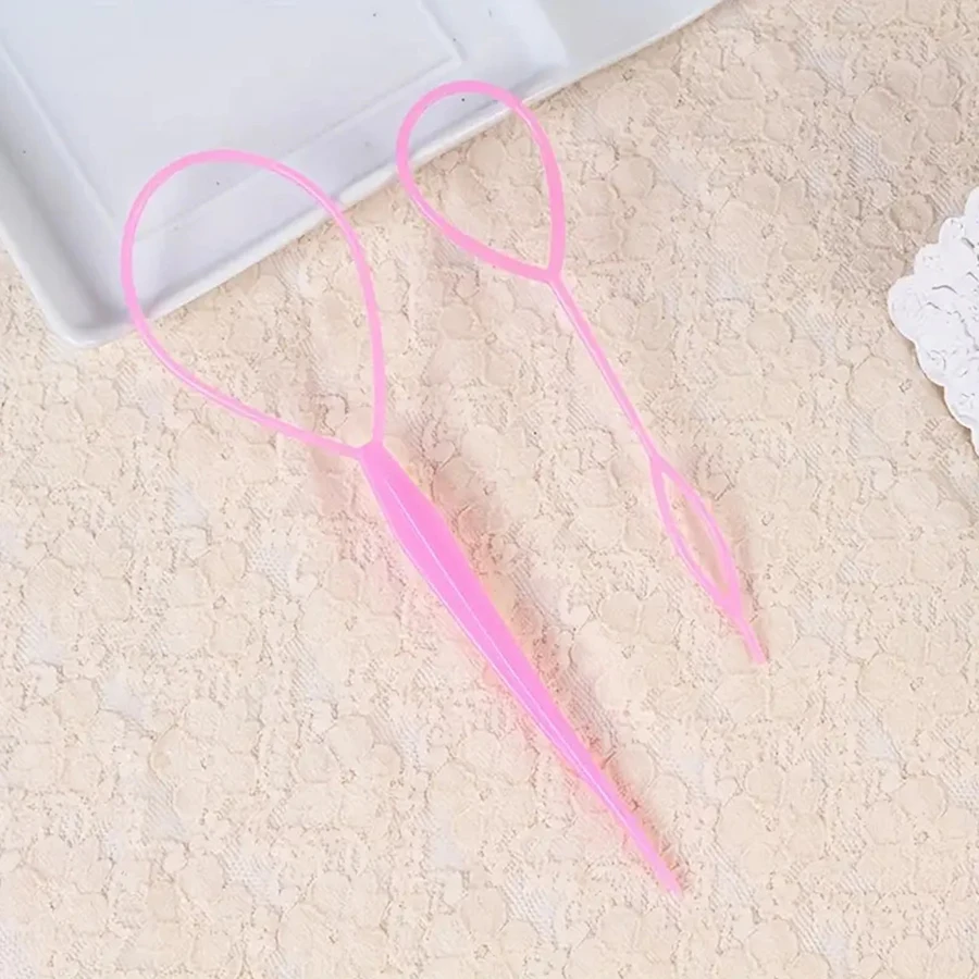 Plastica Magic Pull Hair Pin Clip Treccia per capelli Coda di cavallo Maker Accessori per capelli Fai da te Styling per capelli Strumento per coda di cavallo