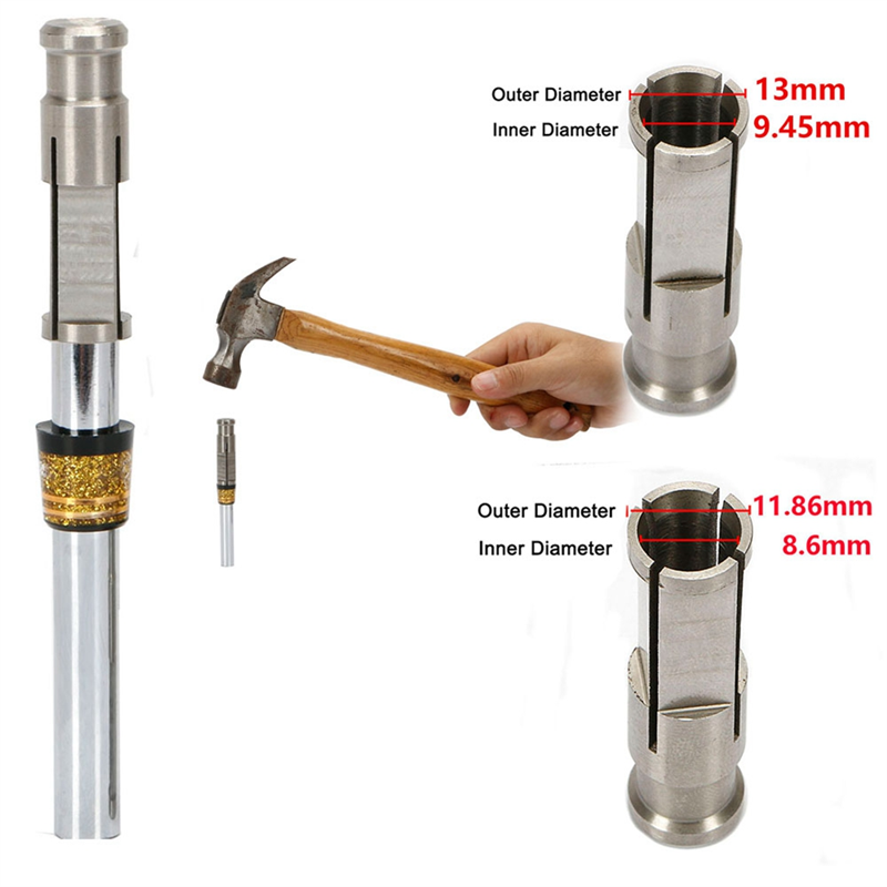 Ferramenta de instalação de manga de taco de golfe ferramenta de instalação de virolas de golfe para eixo de taco de golfe ferramentas de virolas de golfe de madeira ricas
