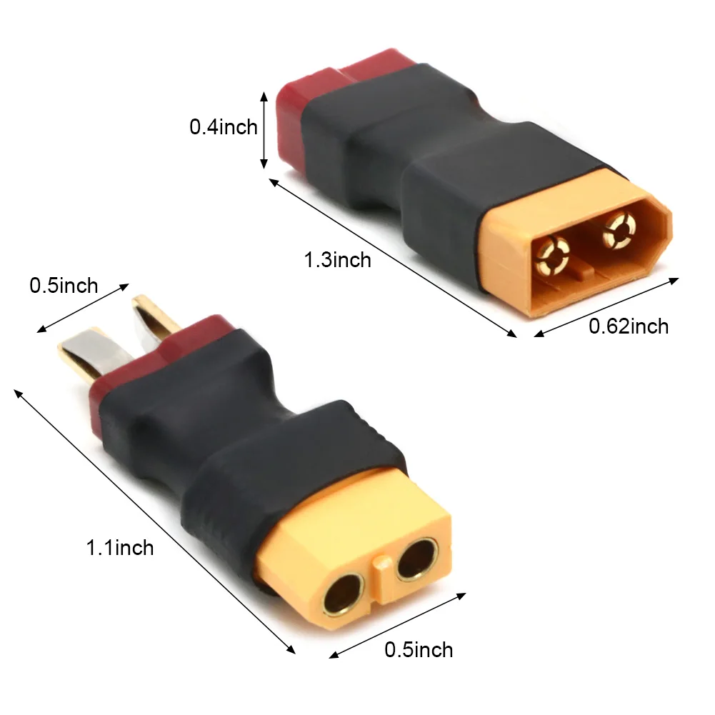 1 Uds XT60 enchufe macho a T macho/T hembra enchufe a XT60 adaptador hembra para RC helicóptero Quadcopter LiPo conector de clavija de batería Pa