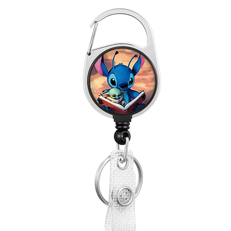 น่ารักการ์ตูนเพื่อนสไตล์ Retractable Badge Reel Key ผู้ถือพยาบาลพยาบาลอุปกรณ์สํานักงานโรงพยาบาลผู้ถือบัตรอุปกรณ์เสริม