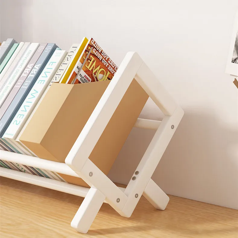 Simple Desktop Bookshelf Office Documents Books Magazines Stationery Storage Shelf Student Study Story Picture Books Rack