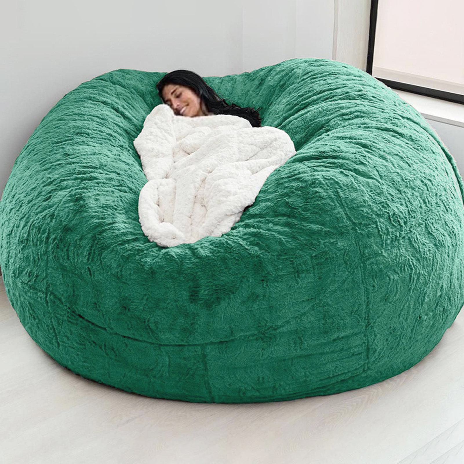 Não recheado cinza saco de feijão cadeira gigante beanbag pufe sofá cama puff futon assento do quarto tatami relaxar lounge móveis apenas saco caso
