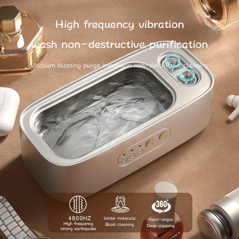 Xiaomi 48Khz เครื่องทําความสะอาดเครื่องทําความสะอาดความถี่สูง Double Bin การสั่นสะเทือนทําความสะอาดเต็มรูปแบบเครื่องประดับในครัวเรือนปรับ CleanerNew
