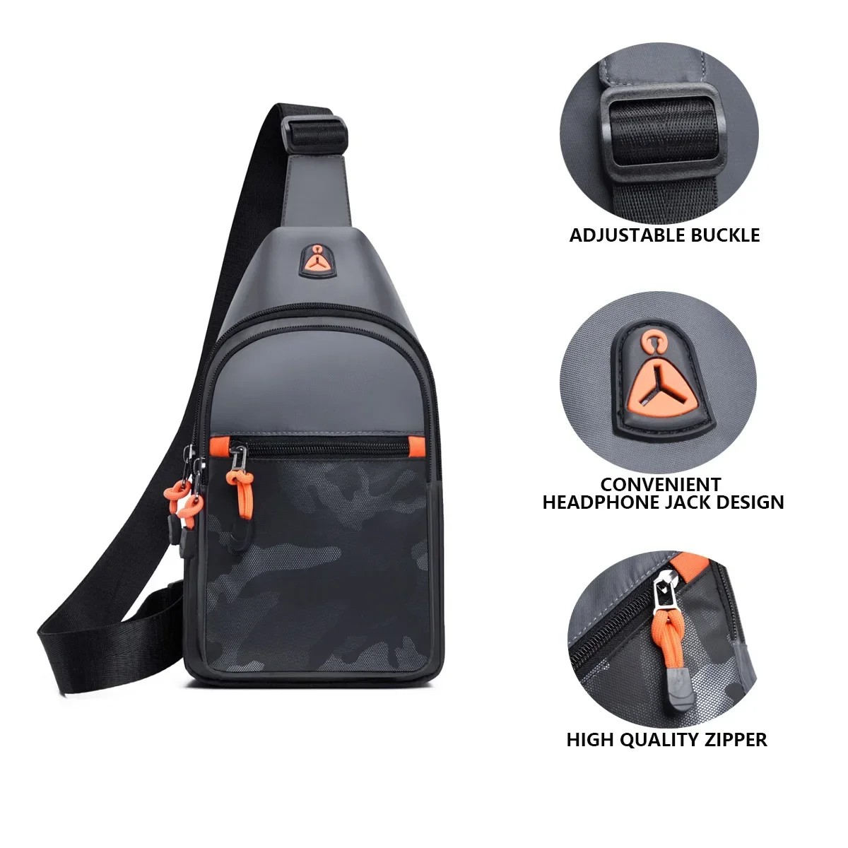 Bolsa de peito à prova d'água masculina, preço acessível, troca de documentos de celular, bolsa de armazenamento, esportes ao ar livre, lazer