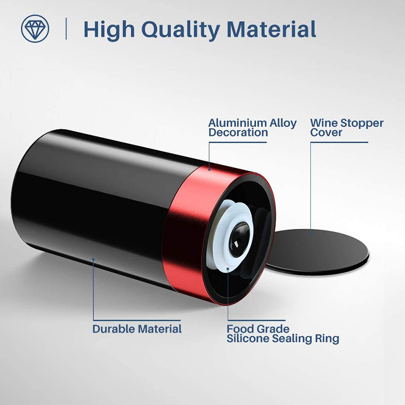 Wine Stopper Vacuum Electric Wine Bottle Stoppers Reusable Wine Corks Wine Preserver Decorative Wine Saver Vacuum Plug